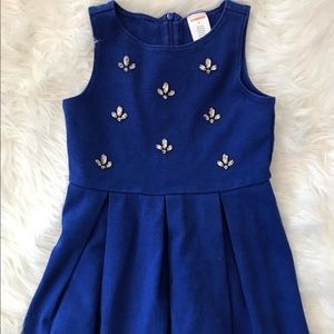 Blue Dress with Rhinestones